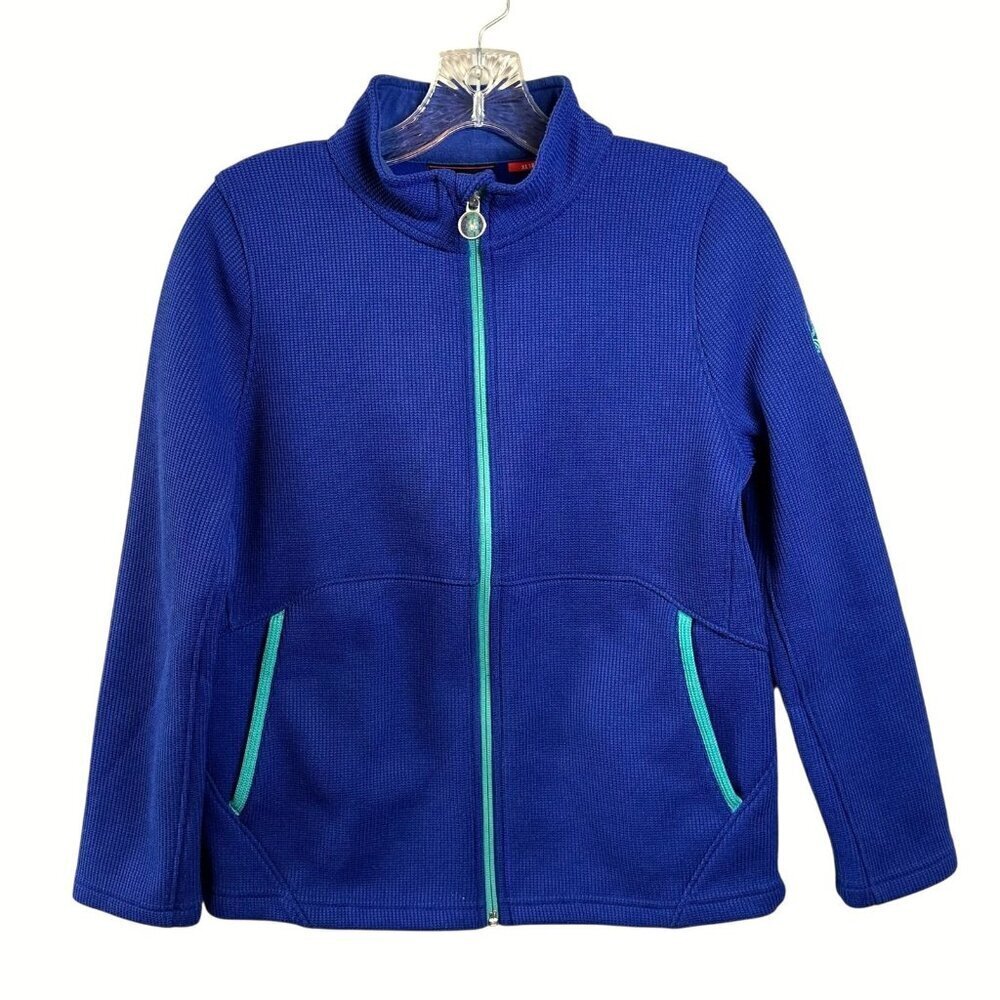 Spyder Sweater Purple Knit Jacket Endure Full Zip Girl's Size XL/18